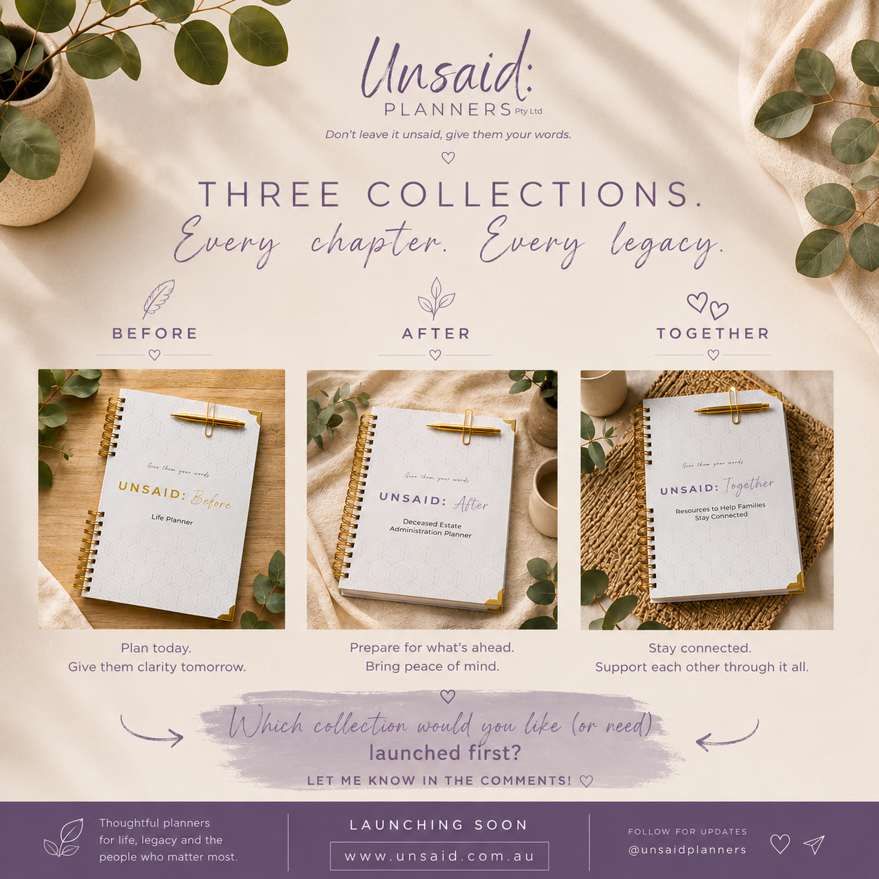 Unsaid: Before - Life Planner (coming soon)